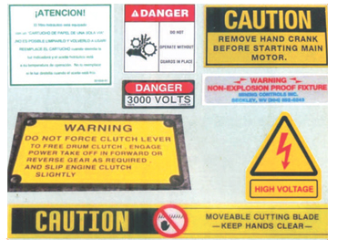 Warning & Instruction Plate